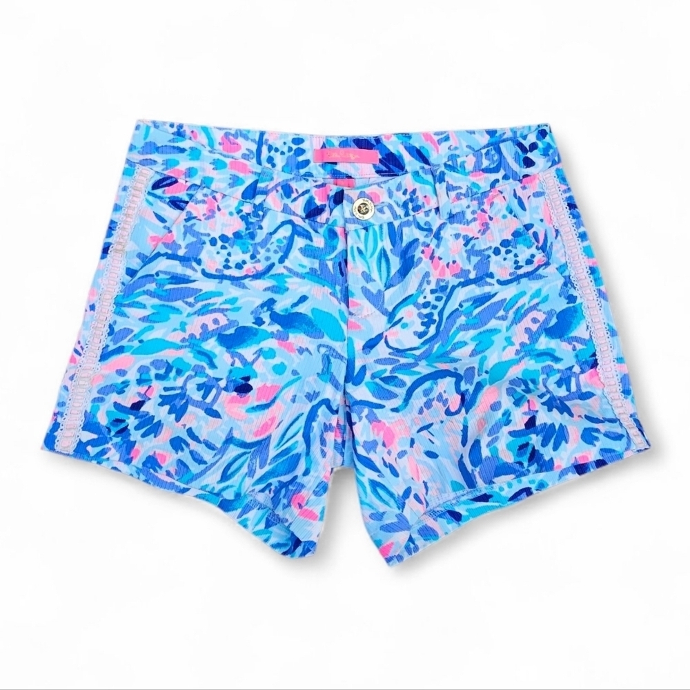 Lilly Pulitzer Summer Resort Wear Tropical Print Shorts, Size 2